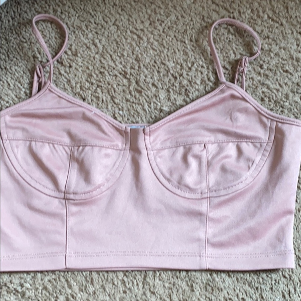 Mauve crop top.